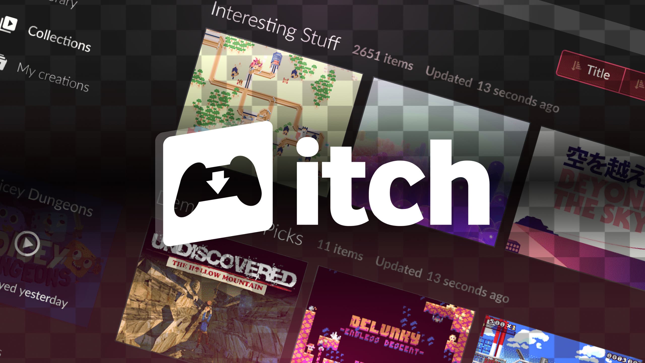 Itch.io game project thumbnails